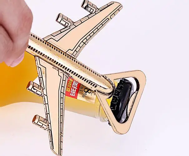 Beer wine tools wedding party favor airplane shaped beer bottle opener