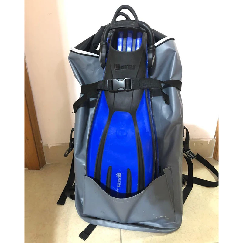 OEM Custom Logo Printed 500D PVC Dry Bag Outdoor Sport Swimming Diving Equipment Water Proof Bag 40L Hiking Waterproof Backpack