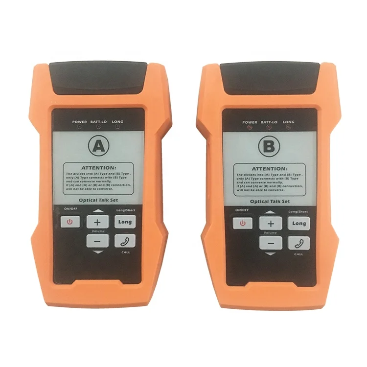 AOT600 Full Duplex Communication Handheld Optical Fiber Talk Set for FTTH Network Cable Test