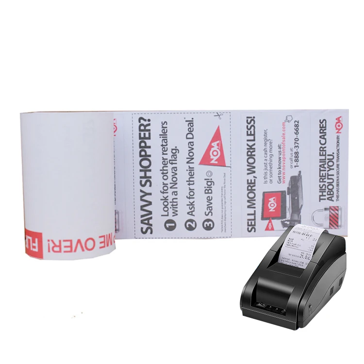High quality color printed thermal paper 80*80mm cash register ticket paper rolls customized pos paper roll