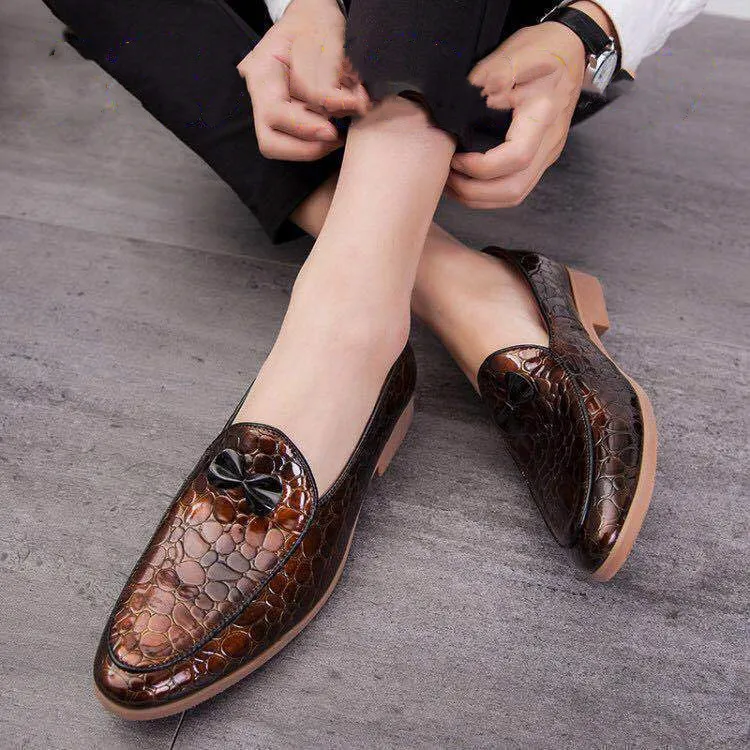 High Quality Big Size Shinny Sequin Top Hot Selling Lightweight Footwear Men Bulk Wholesale Designer Leather Men Dress Shoes