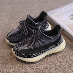 Кроссовки без шнуровки для мальчиков и девочек, модные повседневные прогулочные кеды, для начинающих ходить детей и взрослых