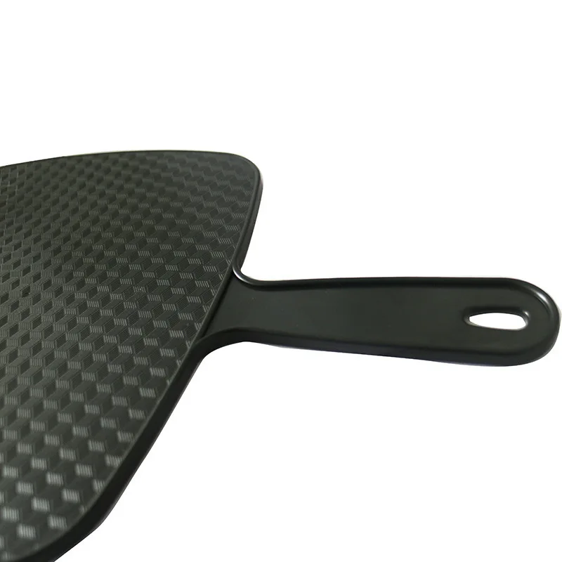 Custom Logo/Packing Hand Mirror Extra Large Black Salon Barber Hairdressing Handheld Mirror with Handle