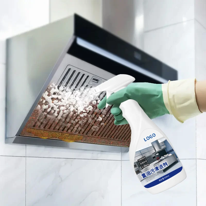 2024 New Powerful Kitchen Detergent Oil Stain Cleaner Spray Liquid Kitchen Bubble Cleaner Spray For Cleaning Kitchen