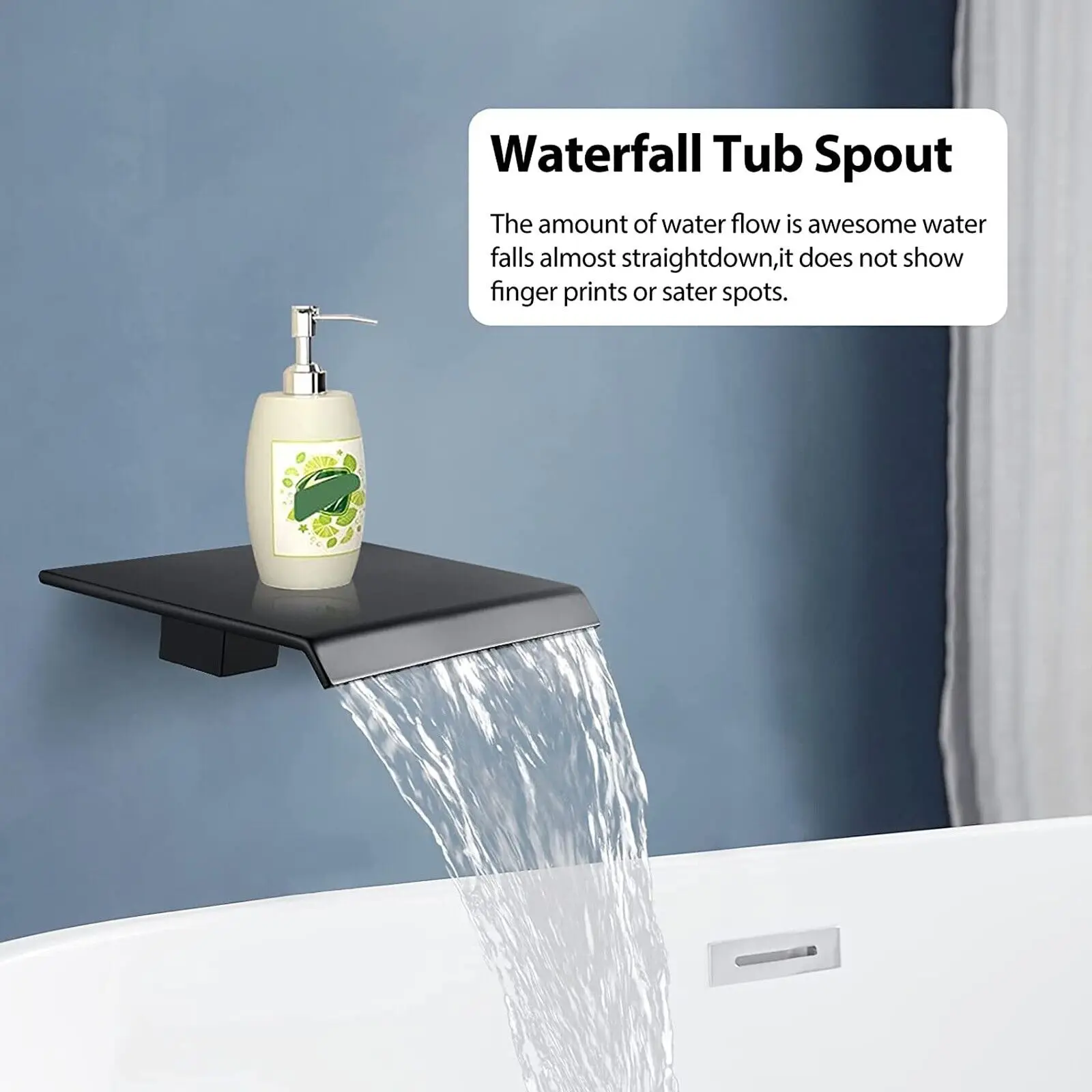 High quality matte black shower system combo Set 3 Way ceiling mounted  digital display rainfall shower faucet