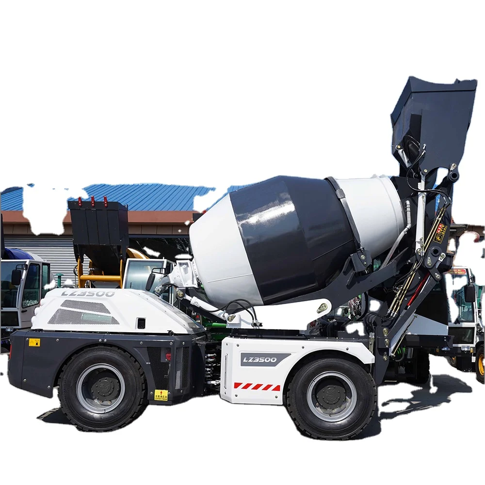 3.5m3 self loading concrete mixer truck for sale