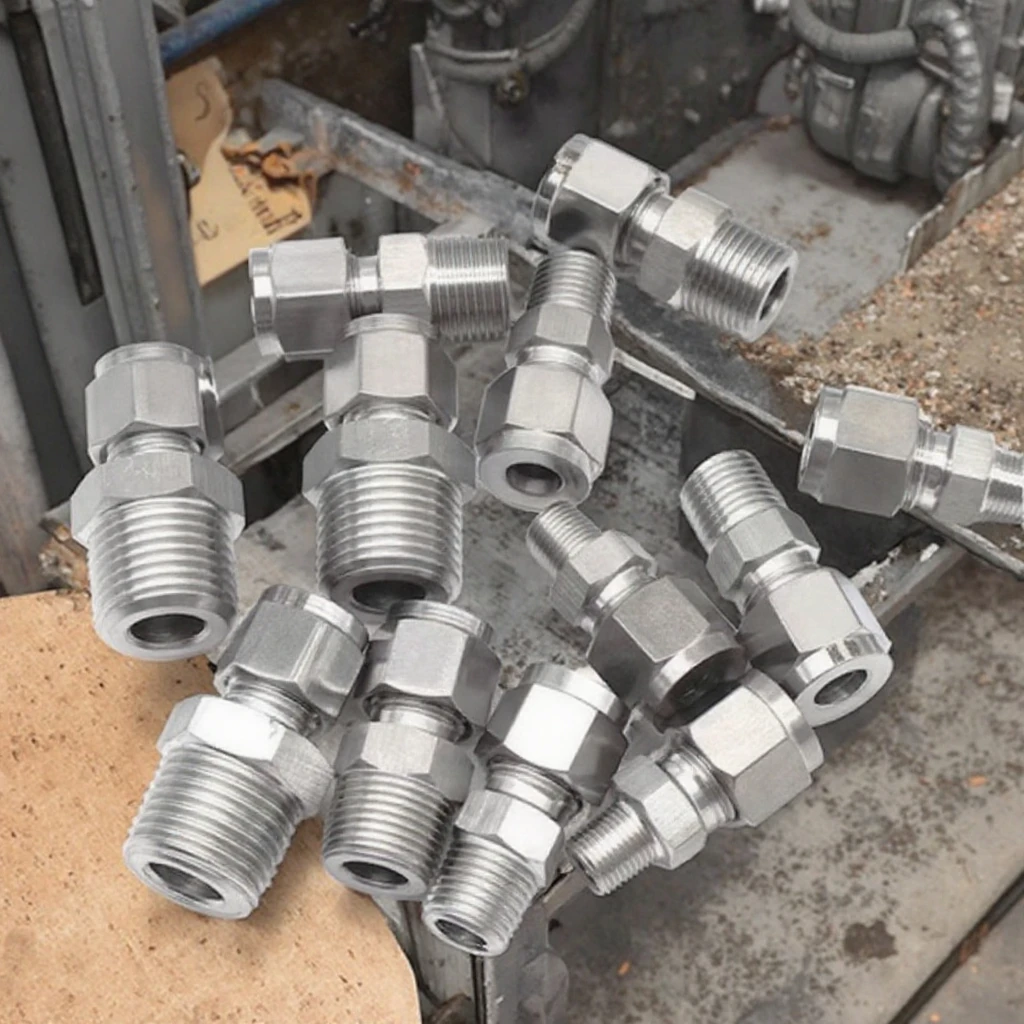 Гидравлический фитинг из нержавеющей стали npt Tube OD 1/8 '1/4' 3/8 '1/2' 4 мм 6 8 10 12 14 м до 1/2 NPT Соединительный