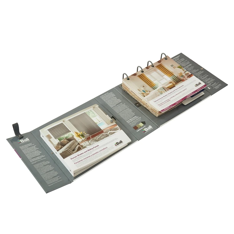 2021 OEM Customized New Design  Roller Blinds Color Book Card Fabric Swatch Card Sample Book
