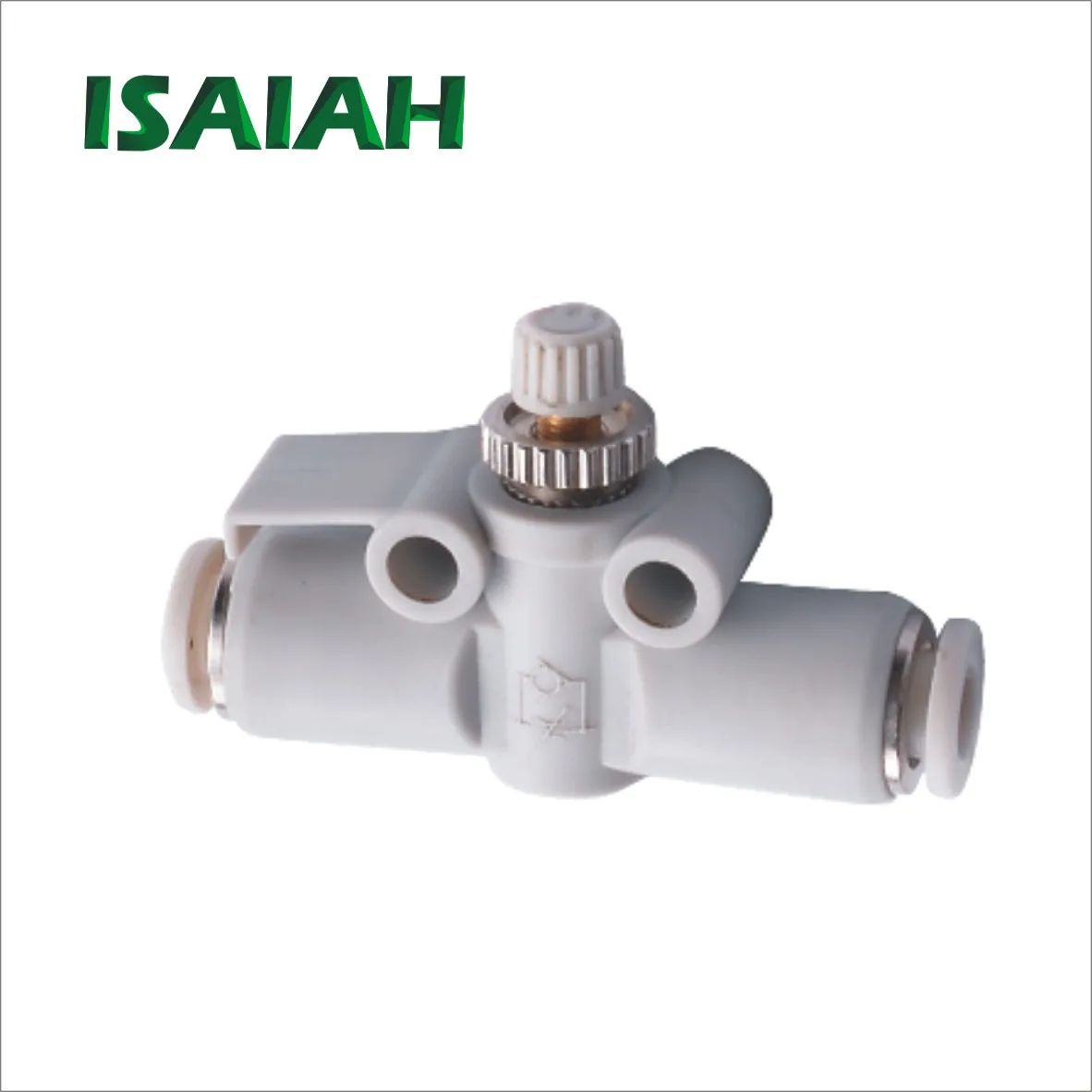 ISC06-G01 pneumatic throttle valve with one-touch fitting plastic elbow type air flow speed control valves