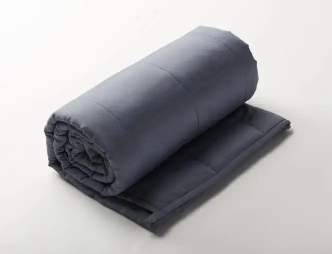 Quality Suppliers Custom Organic Cotton Cooling Weight Blanket Glass Beads Adult Sensory Kids Weighted Blankets