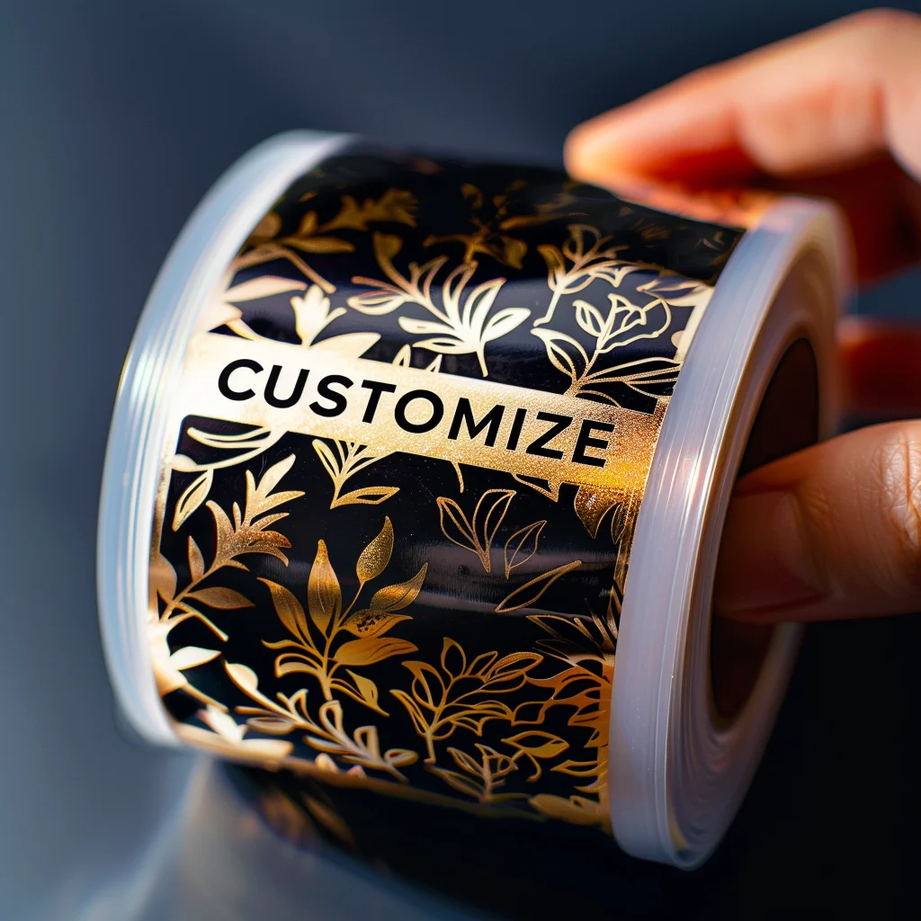 Custom Packaging Box Logo Printed Seal Stickers Private Shipping Box Thank You For Supporting My Business Etiquetas Roll Label