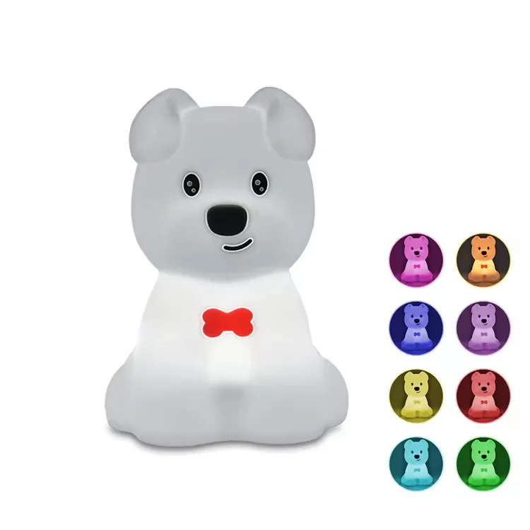 charging USB touch dimming design warm lighting environmentally friendly silicone night light