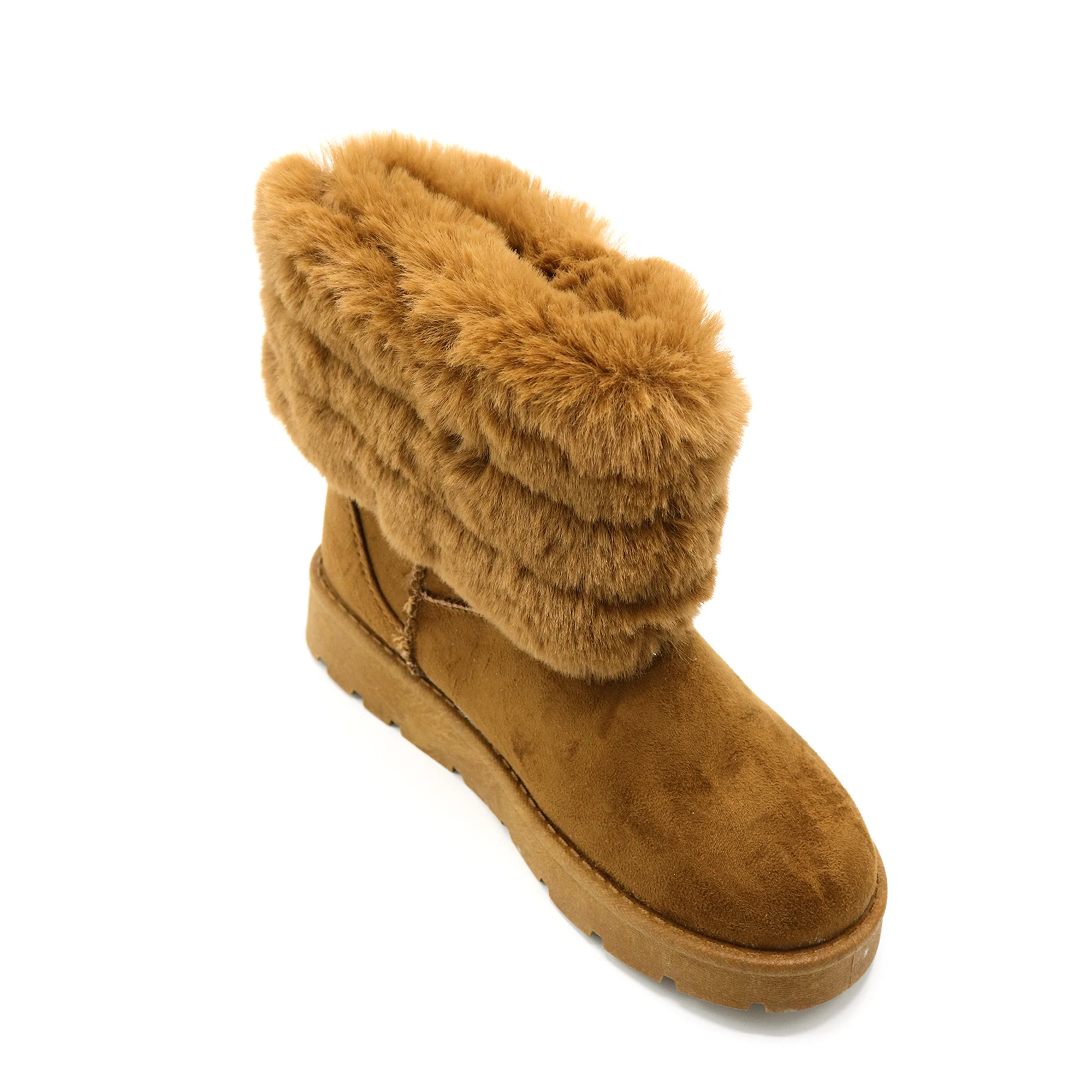 High Quality Unisex Snow Boots Brown Winter Shoes with Waterproof Feature for Adults and Children