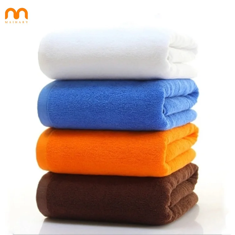 customize embroidery logo blue orange brown white hand facial cotton hair towel
