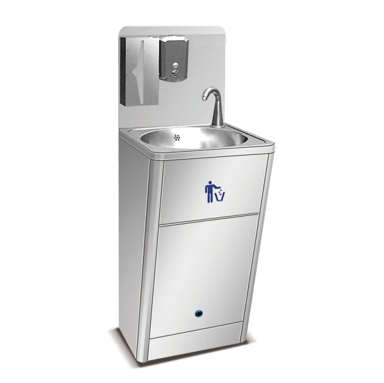 Hotel Restaurant Outdoor Stainless Steel Automatic Portable Hand Wash Station/Outdoors Induction wash basin china factory