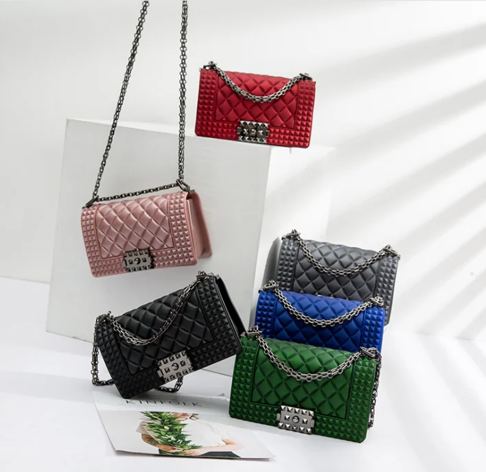wholesale women chain hand bags lock chain single side  shoulder bag