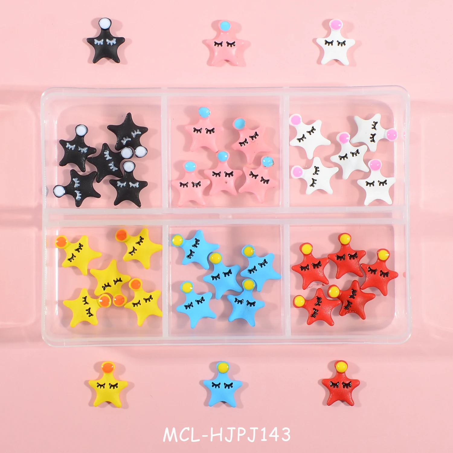 Hot sales 3d snake nail charms metal nail flower planet bow nails charms box