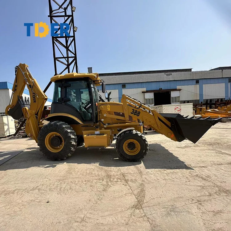 TDER мини новые экскаваторы фронтальный погрузчик с экскаватором Zt388