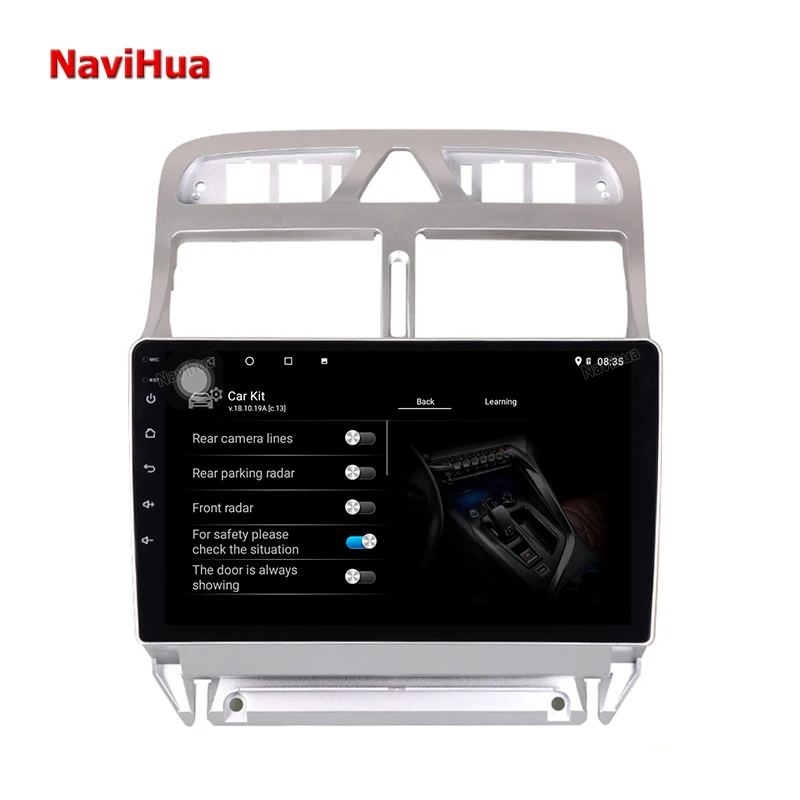 Navihua 4 + 64 ГБ 8 ядер Android сенсорный экран автомобильный DVD-плеер автомобильное радио аудио GPS-навигация система для Peugeot 307