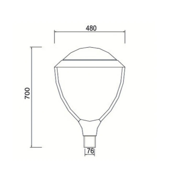 Outdoor Garden Lighting LED Post Top Lantern