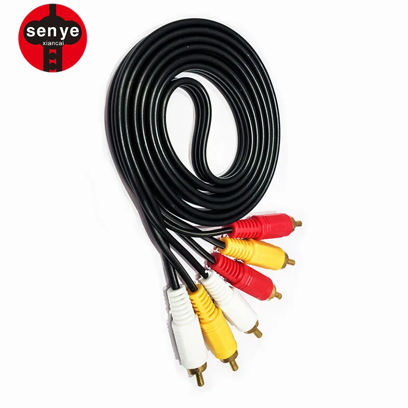  1 5 м Лидер продаж с завода аудиокабель RCA m/Mx3 позолоченный 3rca для кабелей по оптовой