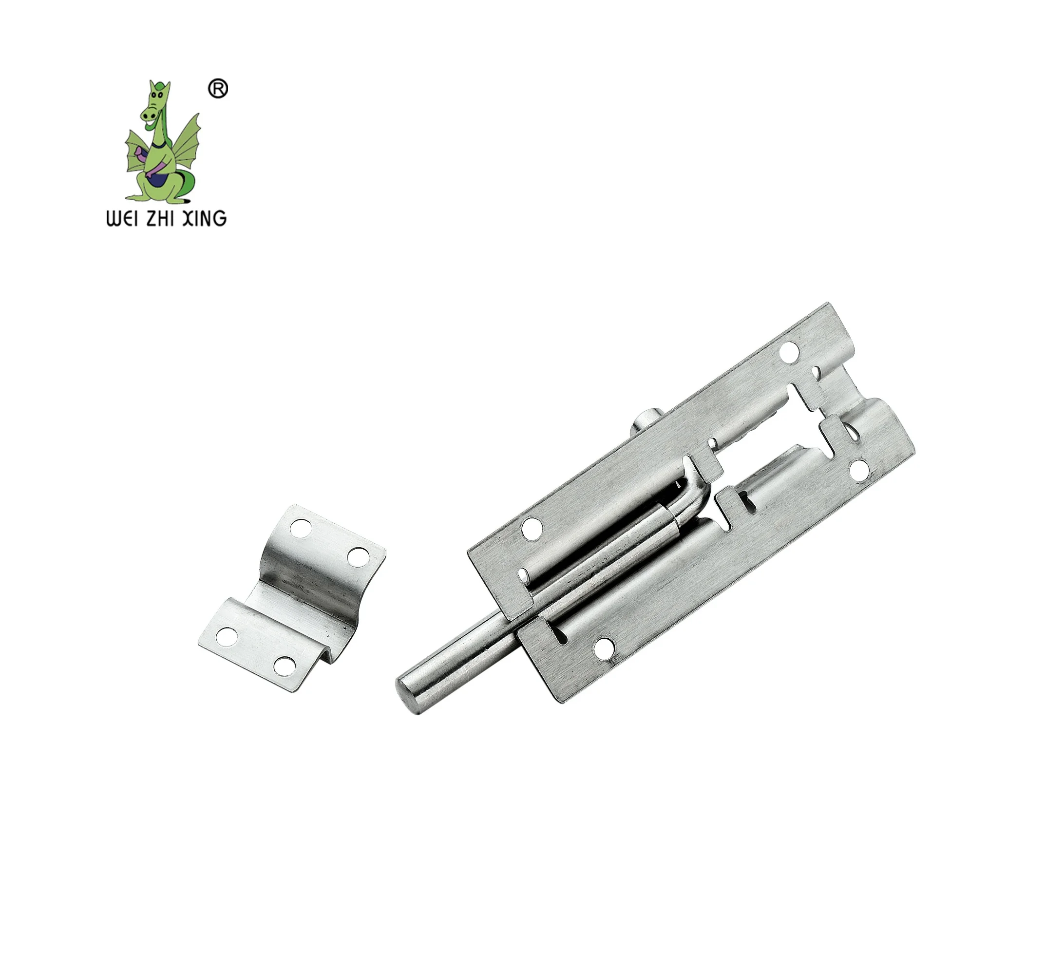 Stainless steel security spring  tower bolt lock  sliding drop latch
