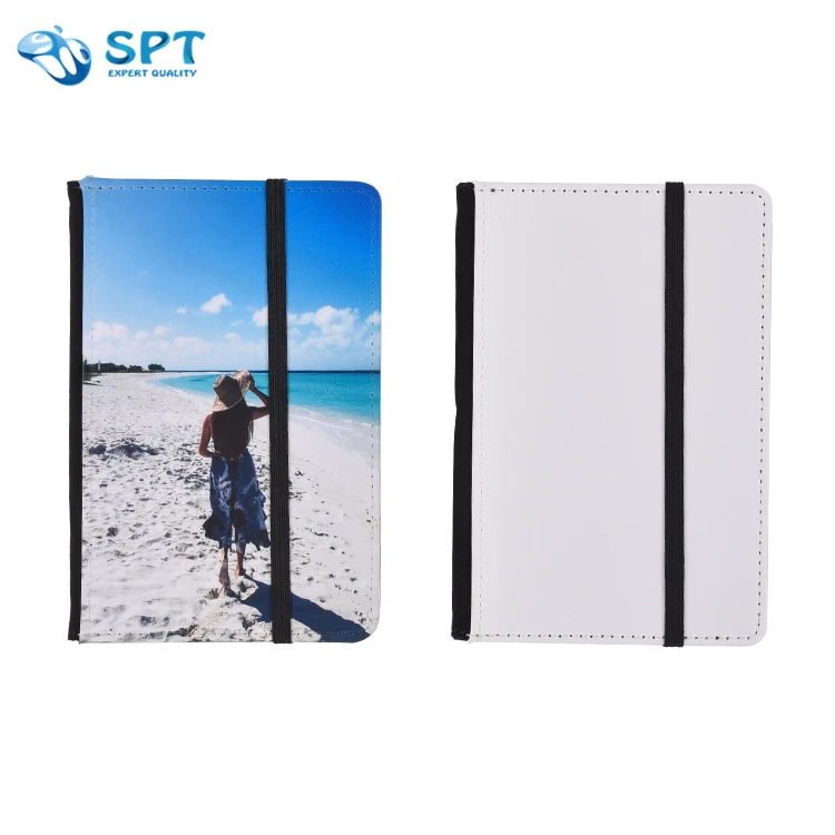Lightweight Insert Portable Elastic Strap Pu Leather Passport Holder Sublimation Passport Cover Blanks