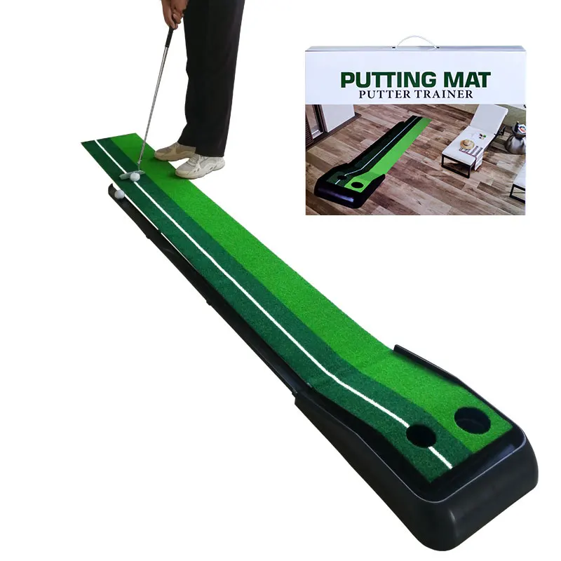 Golf Putting Mat for Indoors,Putting Green Training Equipment  with Ball Return, Mini Golf Swing Mat