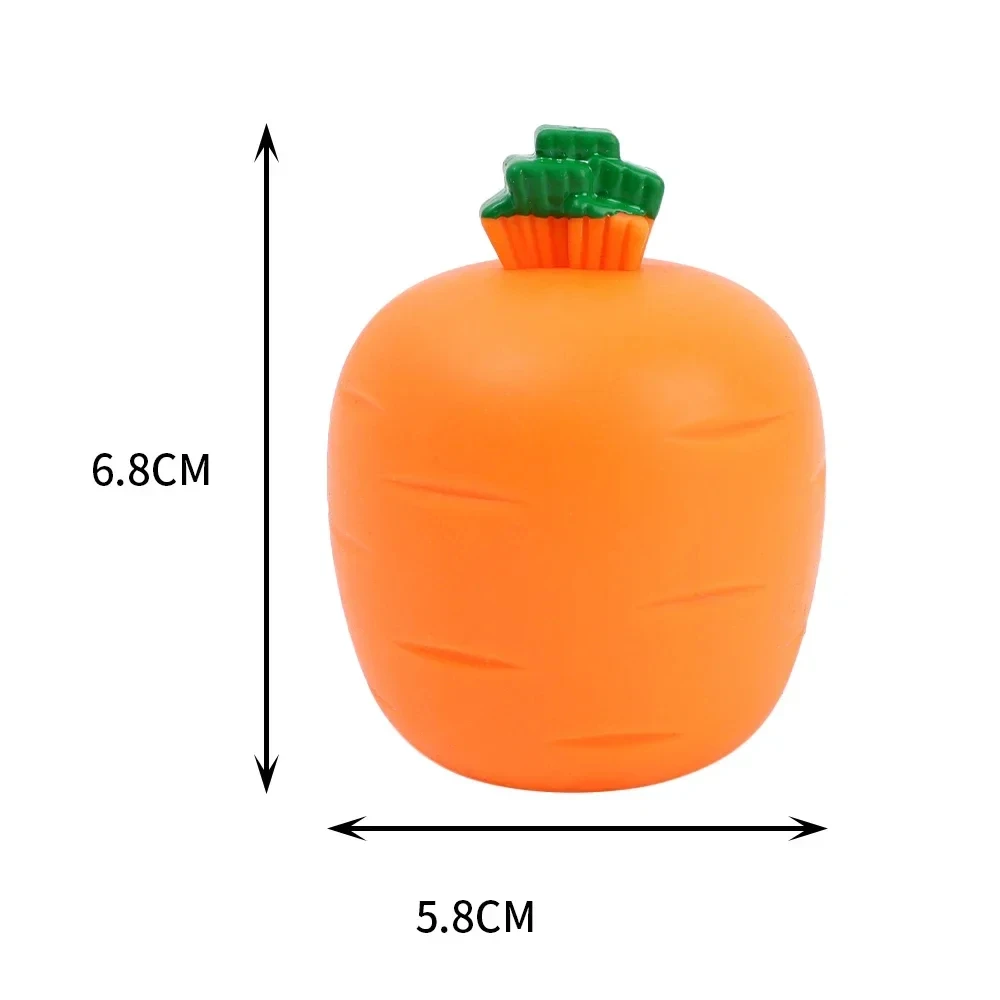 Squeeze Toys Stress Relief Silicone Stretch Toy Funny Easter Carrot Rabbit Shape Toys Decompression Soft for Kids Adults