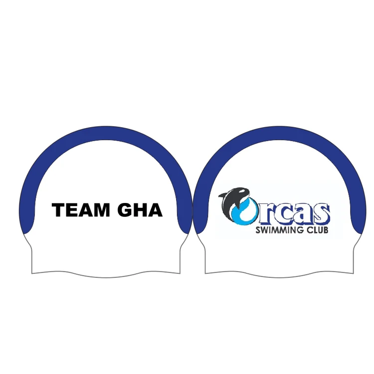 
Customized logo silicone material seamless swim caps 