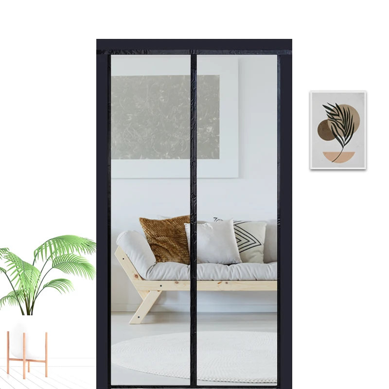 2024 The new magnetic anti-mosquito door net can cut the anti-mosquito screen door  fiberglass curtain mosquito net
