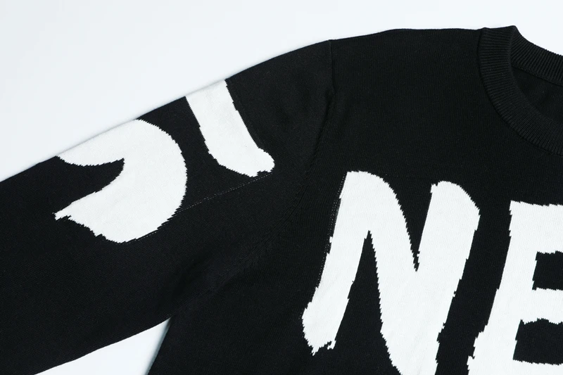 Custom OEM & ODM Jacquard men sweater Long Sleeve  knitwear Crew neck pullover men winter designer custom knit sweater