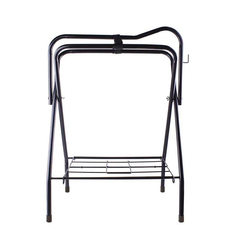 Factory Wholesales Equestrian Portable Fold Down Saddle Rack Collapsible Foldable Horse Saddle Stand Rack