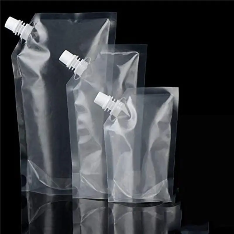 Cheap Household Pouches refillable plastic packaging  bag 100ml pouch with spout  cap 500ml for liquid