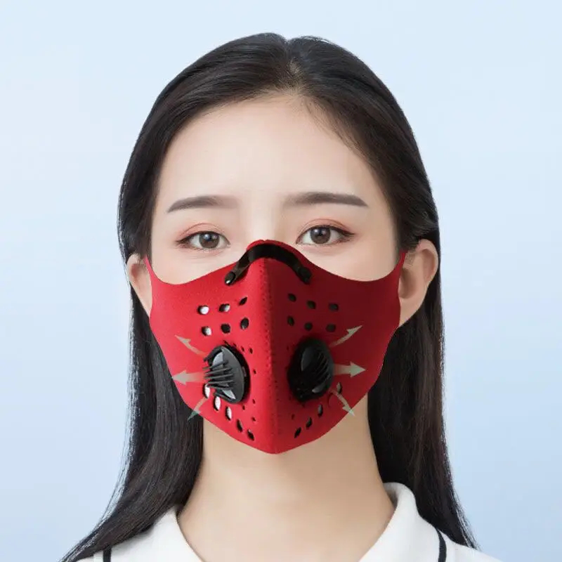 
Outdoor Sport Anti Pollution Dust Reusable Activated Carbon Filter Mask for Motorcycle 