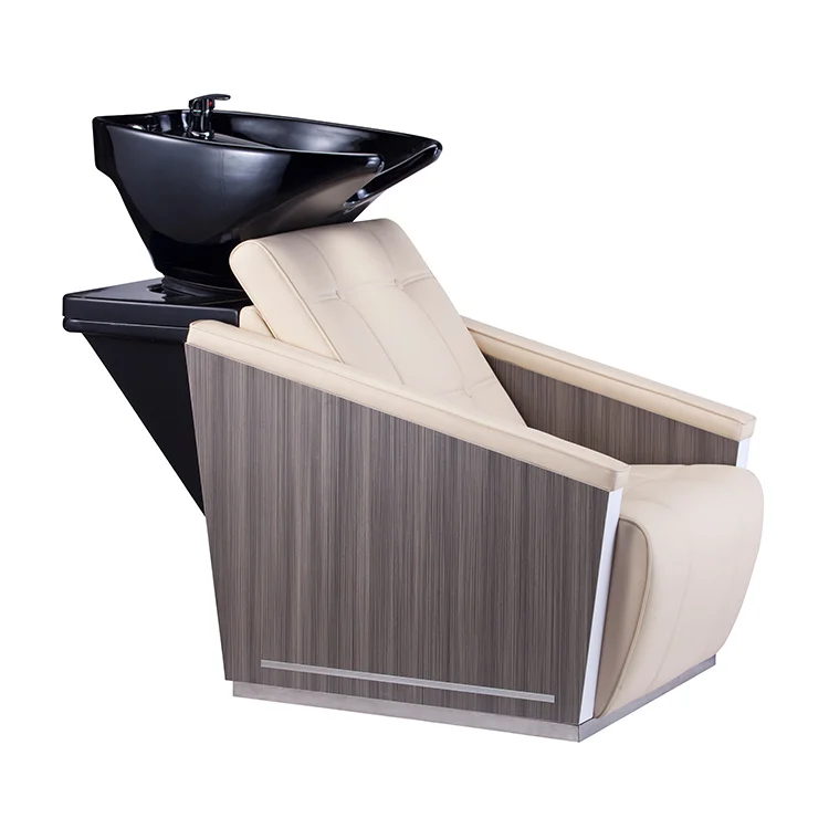 
Hot Sale Semi-Sitting Space-Saving Shampoo And Beauty Salon Flushing Bed 