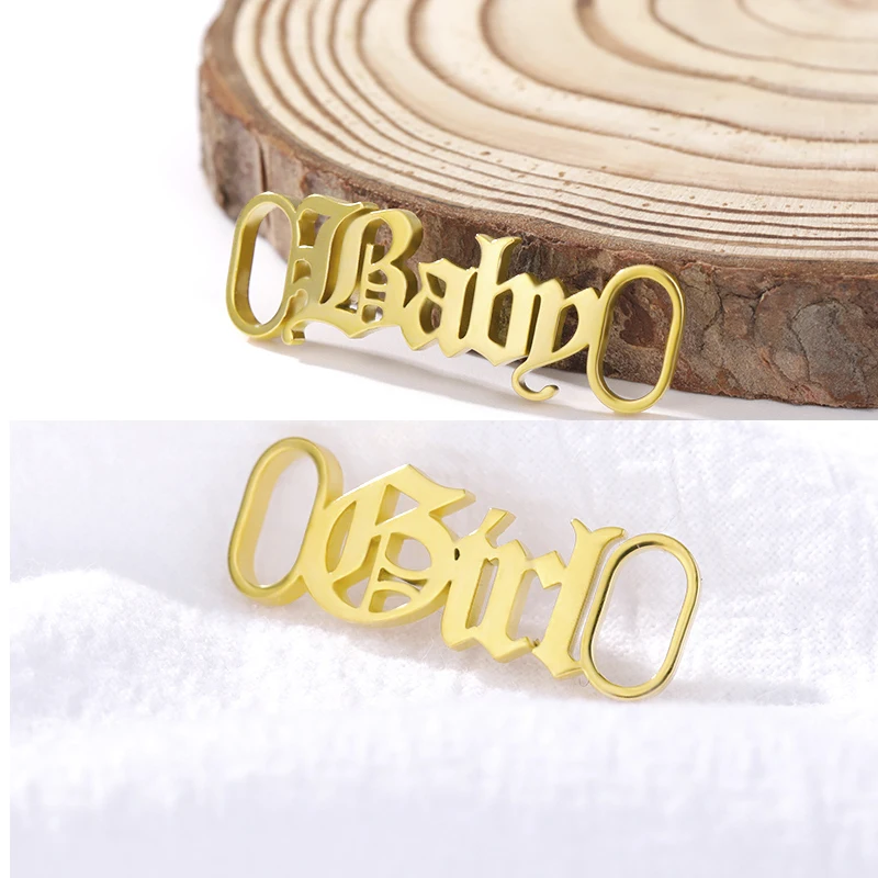 Custom Name Shoe Buckle Custom Sneakers Tag For Women Men Stainless Steel Shoe Buckle