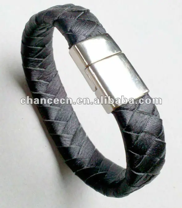 Wholesale From China braided men bracelets leather