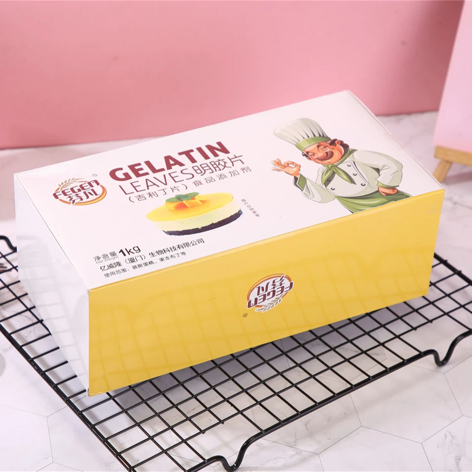 
Mouse cake jelly bakery home use gelatin leaf 1kg 5g * 200pcs 