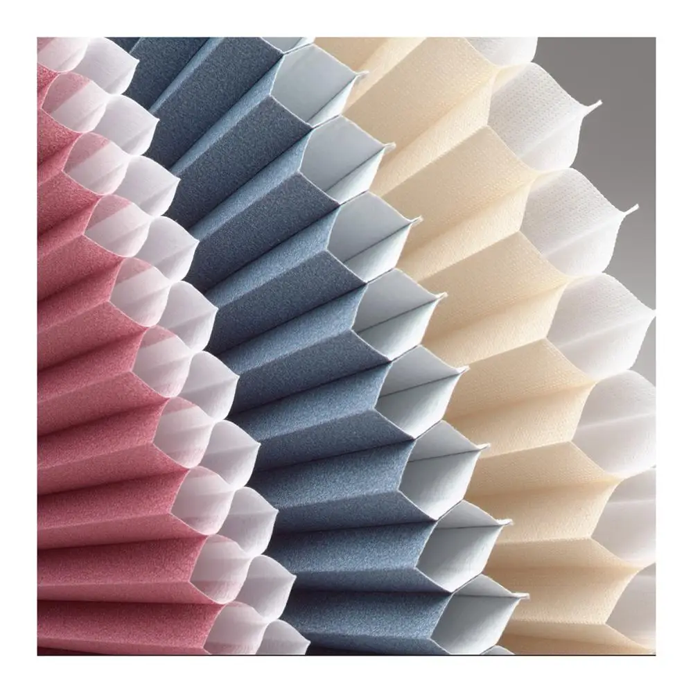 QINGYING Factory Customized Motorized Honeycomb Roller Blinds for Office