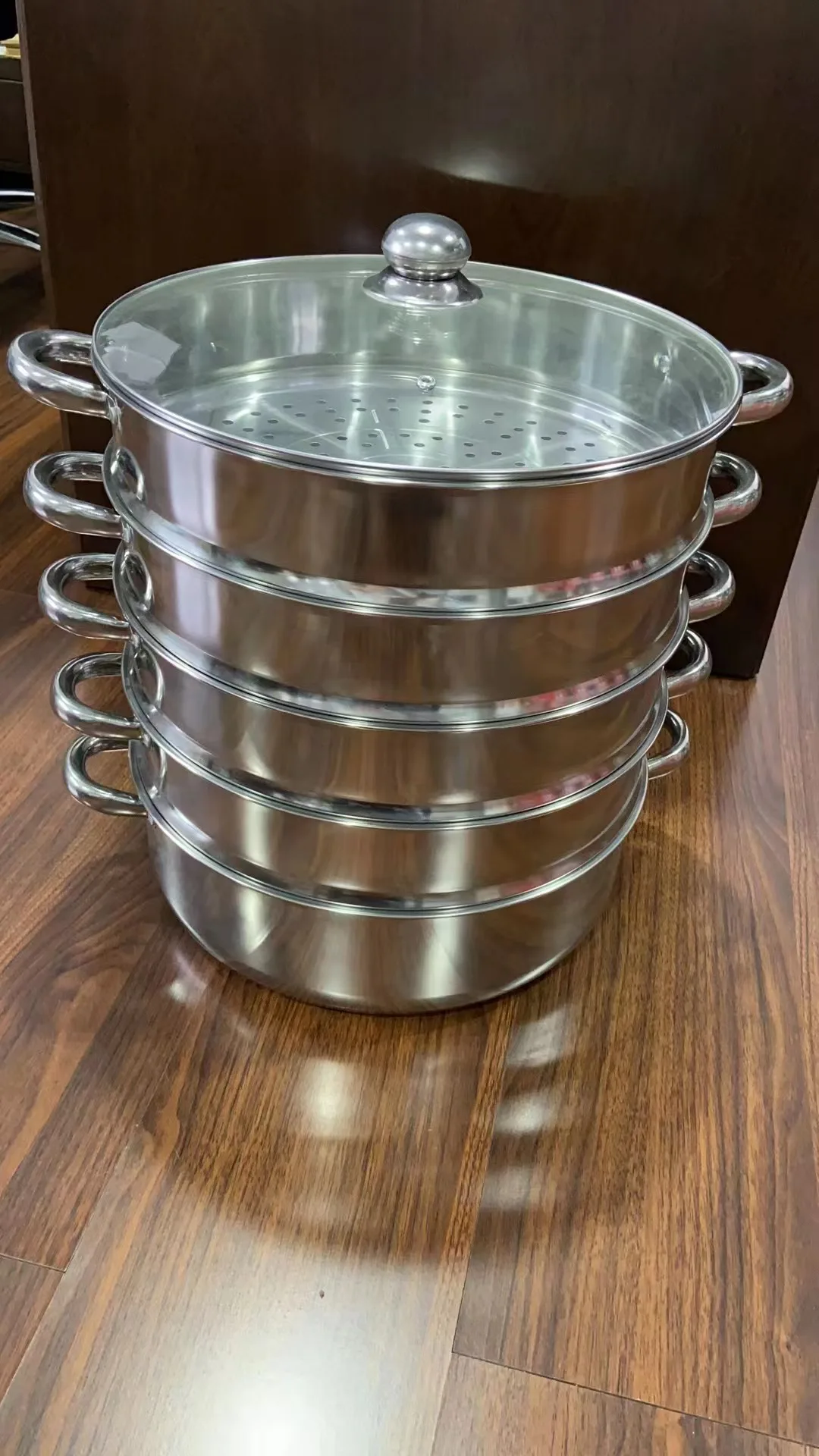 Non-stick Inner Coating 5 layers Stainless Steel Steaming Soup 30 32 34 36 38cm Pot Home Use Panelas Cookware Set