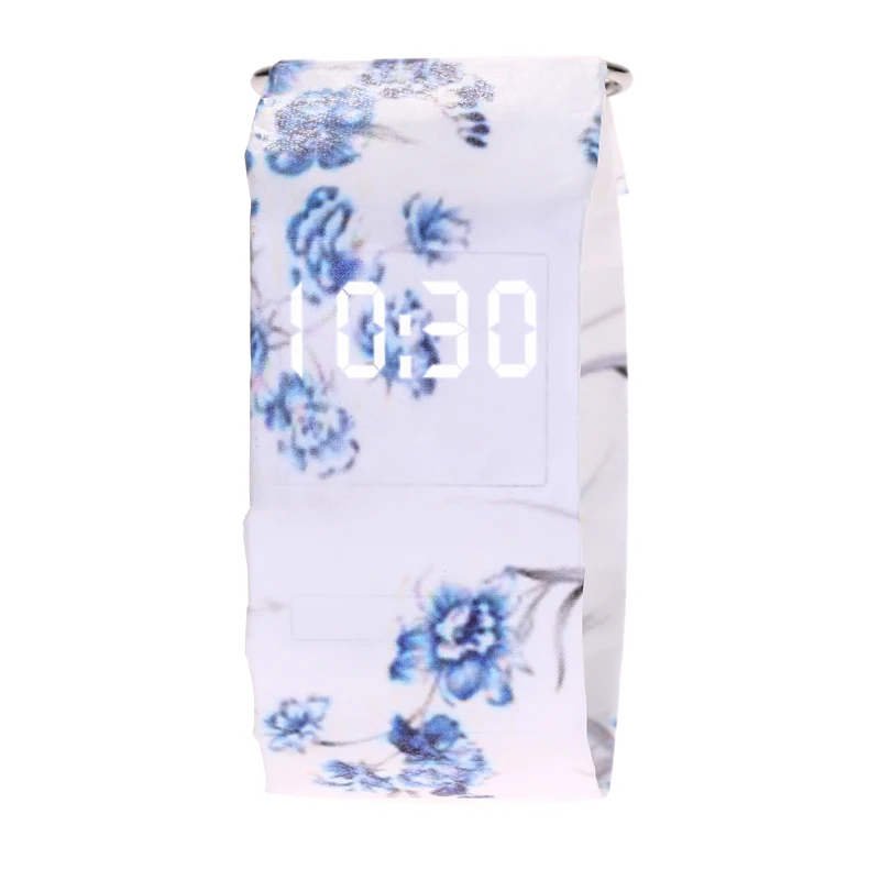 Бумажные часы, водонепроницаемые светодиодные бумажные часы, цветные стильные цифровые часы Tyvek