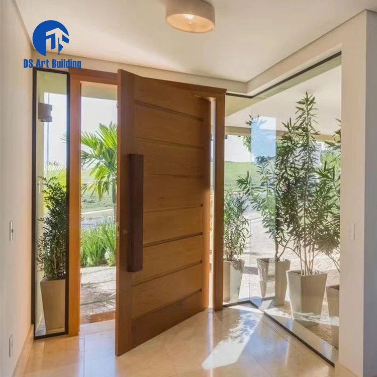 DS exterior door luxury entrance stainless steel entry security door aluminium pivot front doors for houses