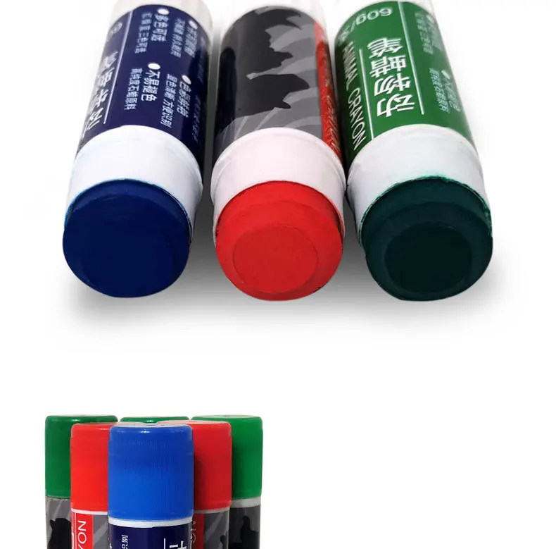 Animal crayon sign cattle sheep horse chicken duck goose pig animal On the body mark crayon