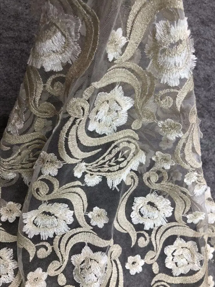 
2020 Rose pink 3D beaded lace fabric 3D embroidered lace fabric for african weddings 