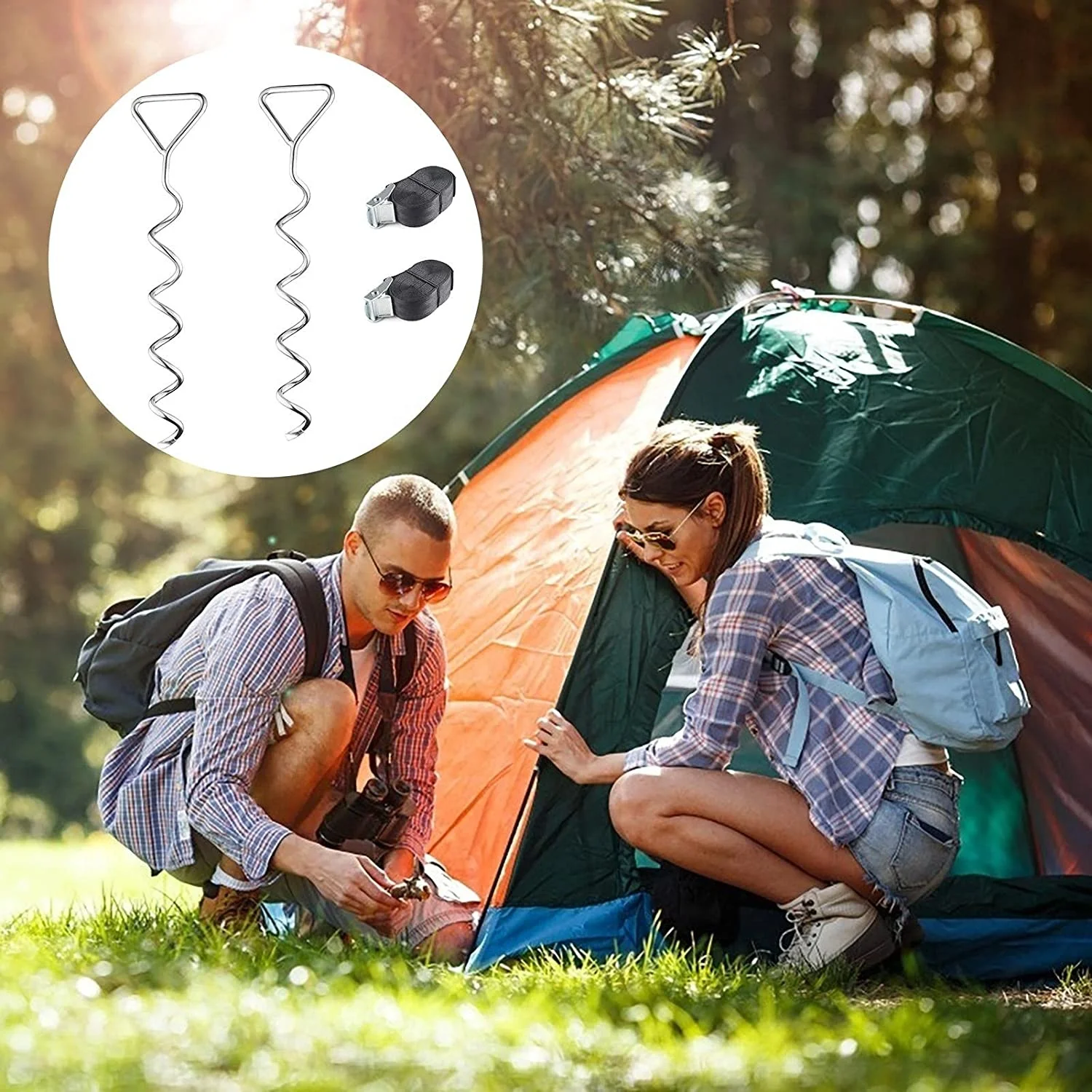 spiral anchoring spikes expert gardeners slide stakes fixing ground anchor heavy duty earth augers swing stake anchors