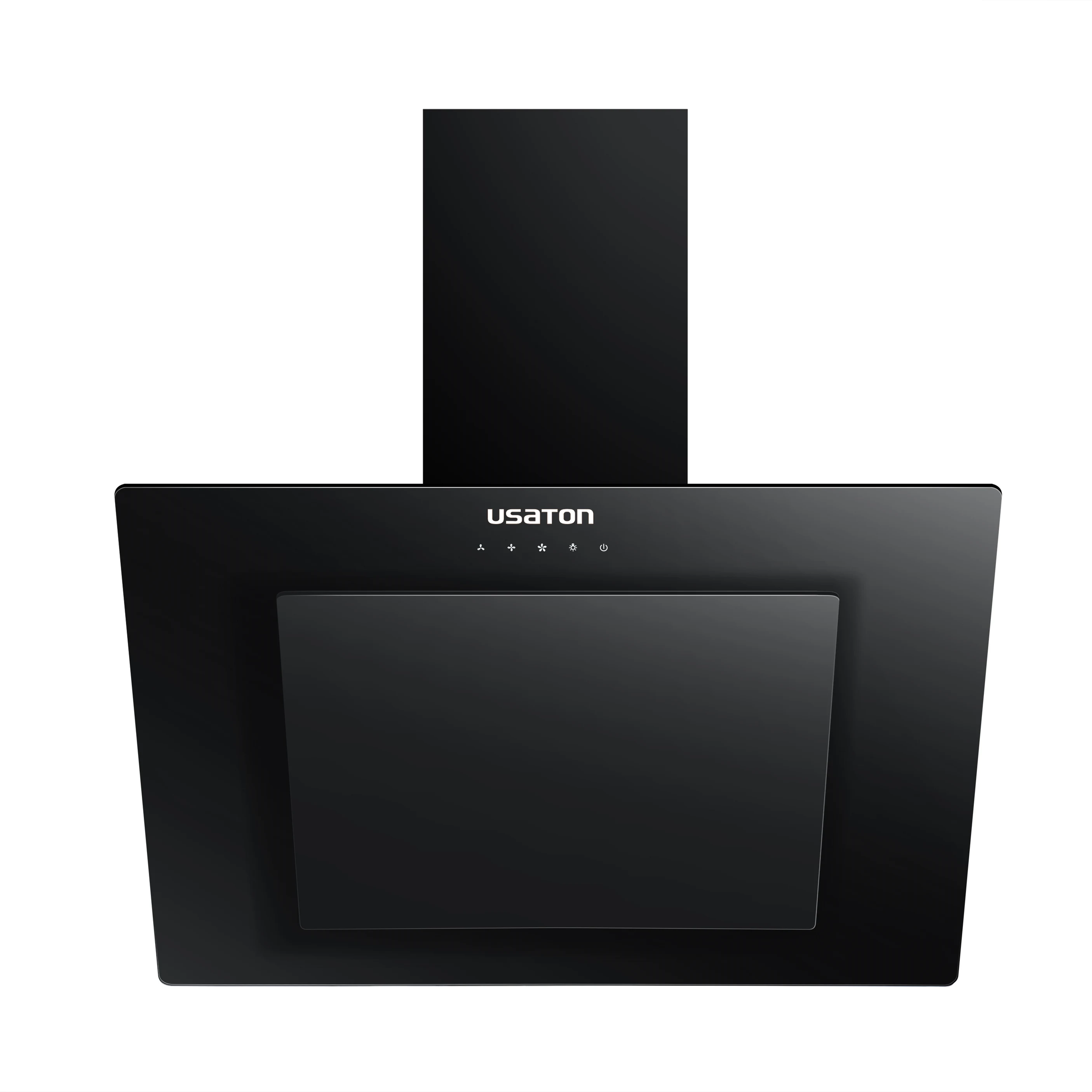 Wall mounted vertical restaurant kitchen extractor range cooking hood with 400mm stainless steel chimney