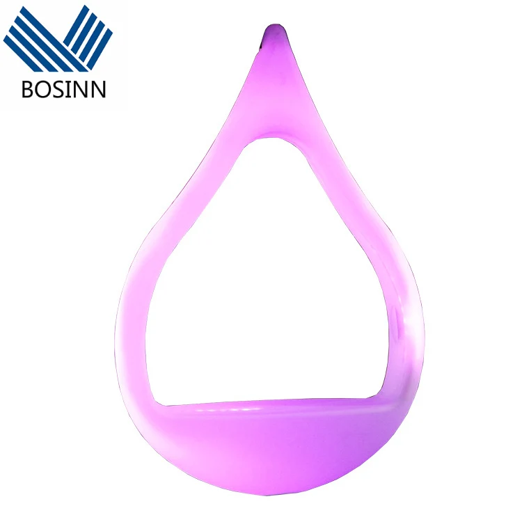 Solar Luminous Hanging Chair Waterdrop Pendant Swing Garden Leisure Hanging Basket Chair Scenic Park Red Moon Swings