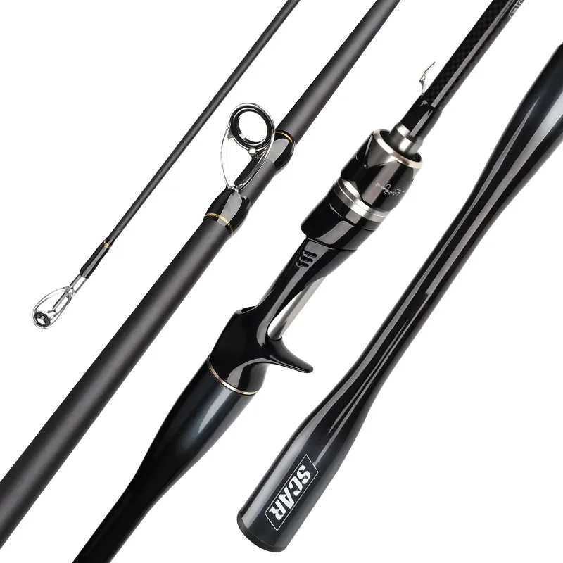 1.8m 2.1m 2.4m Distance Throwing Hard Hollow Carbon Casting Rod Offshore Boat Spinning Fishing Rod
