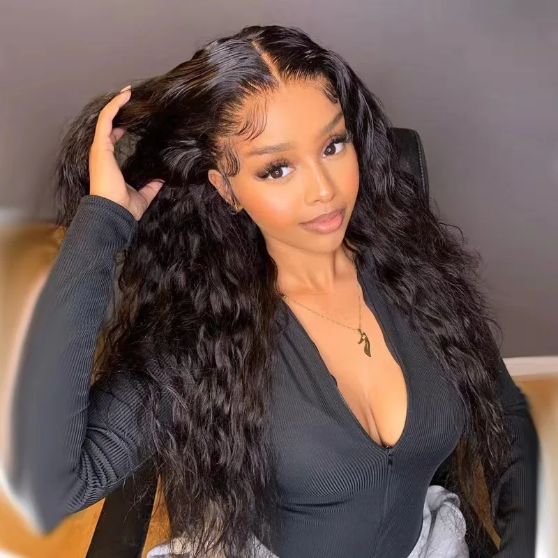 Frontal Glueless  curly human hair wig Full Hd Lace Wig With Baby Hair, human hair bundles, 100% Full Lace Human Hair Wig